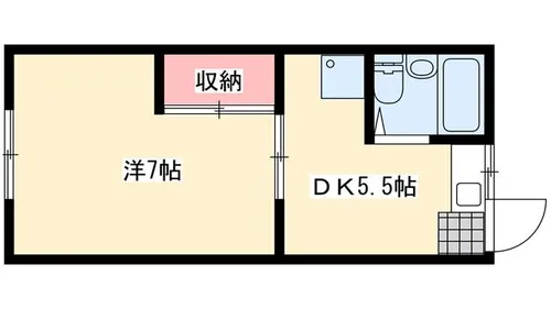 大昌荘【201号室】の間取り