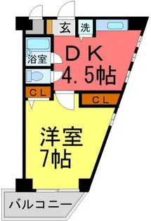 ラミレーテマスムラ【307号室】の間取り