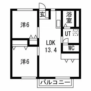 メゾン白国1号・2号【2-205号室】の間取り