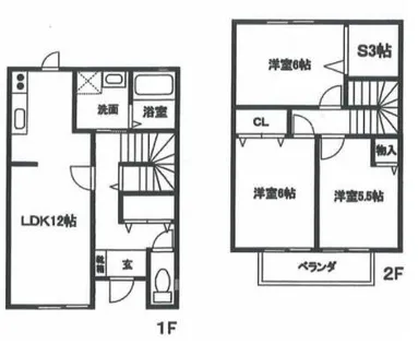 前田メゾネット【C号室】の間取り