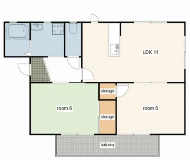 Fragrance Complet【A101号室】の間取り