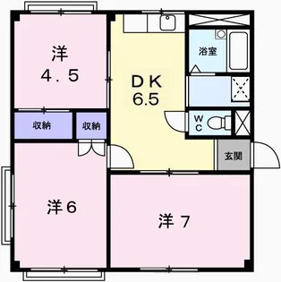 ヴェルディール【201号室】の間取り