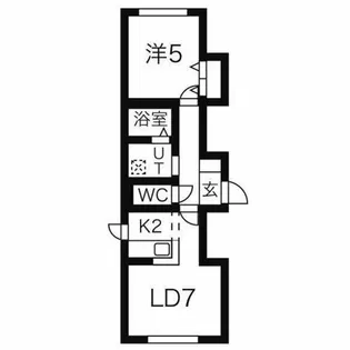 GLASS N21【302号室】の間取り
