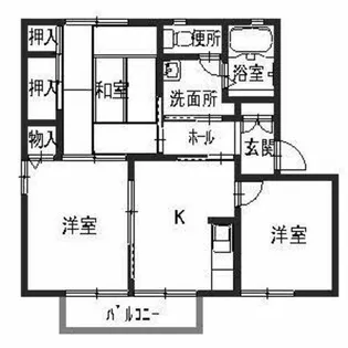 リバーヒルズさか【B102号室】の間取り