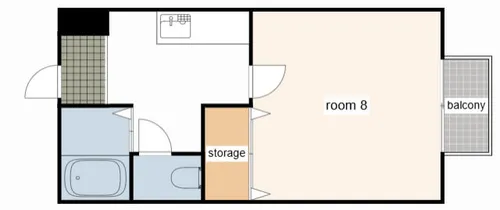 ラ・フォルテ・エイ【1階】の間取り