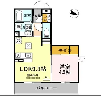 Ott’s Palace【101号室】の間取り