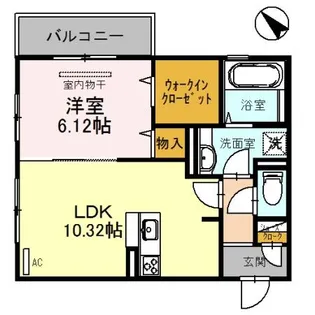 Yama-ni【102号室】の間取り