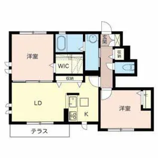 ハイマート野中【0105号室】の間取り