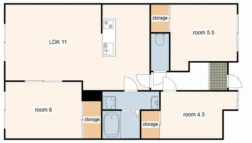 シティーガーデン広畑【202号室】の間取り