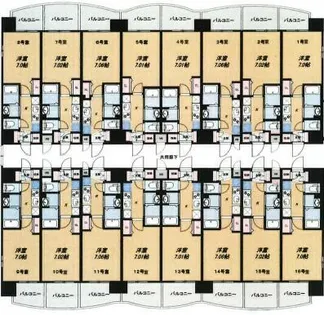 Luxe姫路【1015号室】の間取り