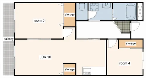 ドミール101【201号室】の間取り