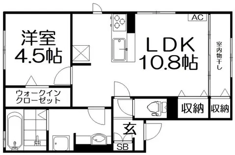 GRANDEL【1階】の間取り