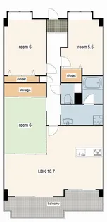 サンパティック的形【903号室】の間取り