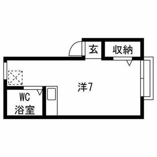 メゾン澤田【G202号室】の間取り