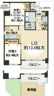 プロスペリテ・ベル【305号室】の間取り