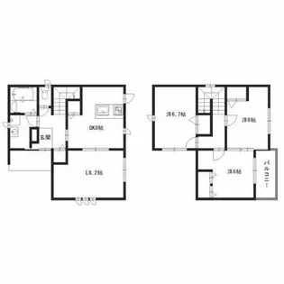 兵庫県姫路市西今宿1丁目【一戸建】の間取り