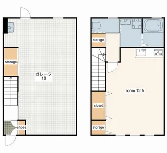 GARAXIA福崎【8号室】の間取り