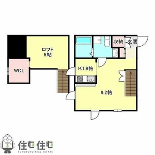 プリマクイーン豊田【106号室】の間取り