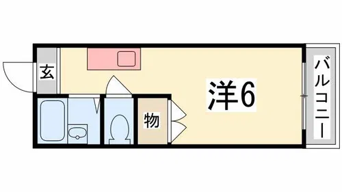 セレッソ壱番館【110号室】の間取り