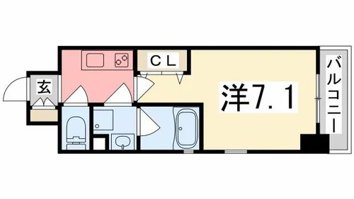 VILLA・SERENO姫路【5階】の間取り