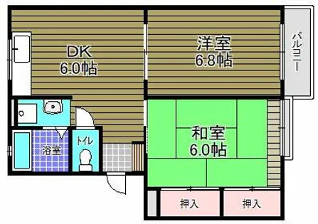 シティハイムソファレ【2階】の間取り