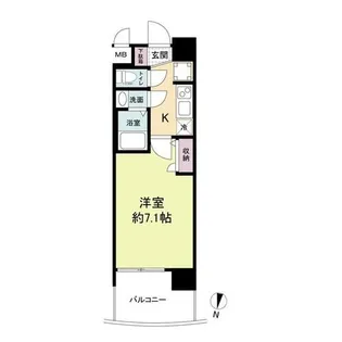 セレニテ西中島アリア壱番館【801号室】の間取り