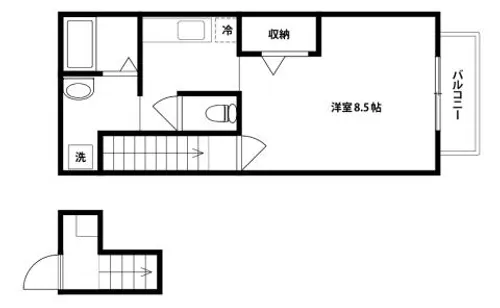 ドルフハイム清福寺【207号室】の間取り