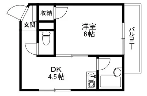 サンピア西真上【205号室】の間取り