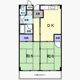 コリーヌハイツ【1階】の間取り
