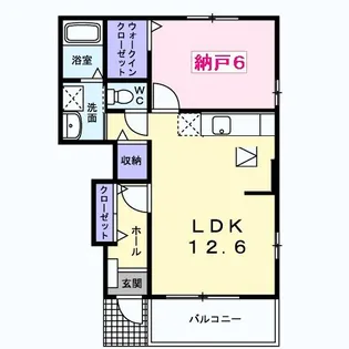 エルベラン ソラ【1階】の間取り