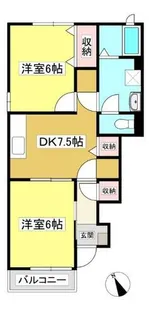 ヨーロピアンシャレー エターナルB館【B-E号室】の間取り