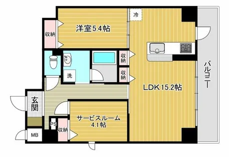 Forelsket【3階】の間取り