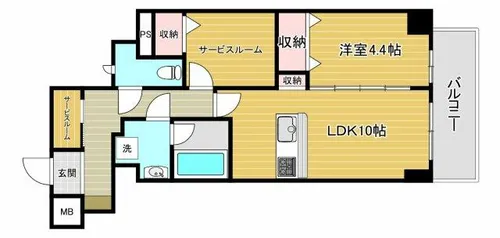 Forelsket(フォレルスケット)【2階】の間取り