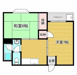 登町ハイツ【205号室】の間取り