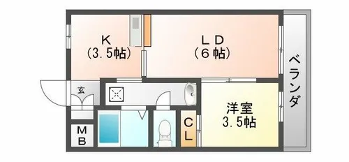 RADIANT 14TH【603号室】の間取り