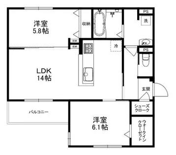 D-residence下田部B【303号室】の間取り