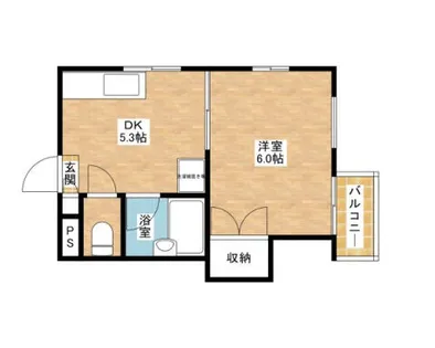 久保田ビル【502号室】の間取り