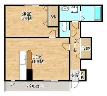 プラシード・カーサ【1階】の間取り