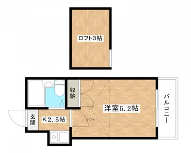 ビー・エスパース【202号室】の間取り