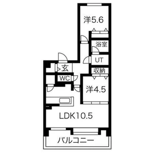 ウエストヒルコート2【1階】の間取り