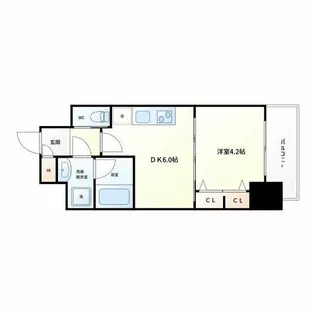 スプランディッド安土町【13階】の間取り