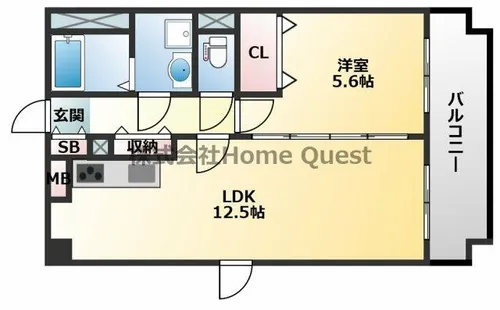 メゾン ド ボヌール 上尾【3階】の間取り