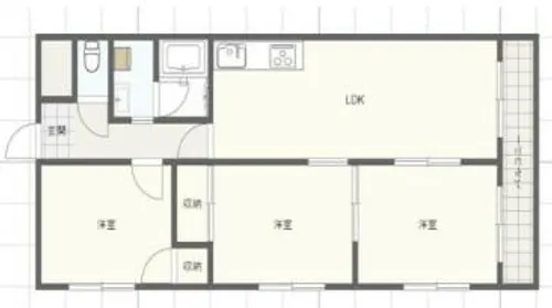 エクセルハイツ構柳瀬【301号室】の間取り