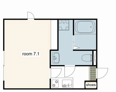リュミエール安田【301号室】の間取り