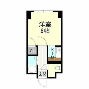 フロンティア南郷通【4階】の間取り