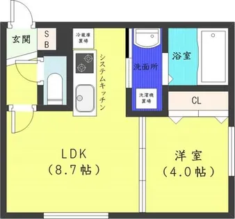 アリアオーパス【4階】の間取り