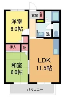 ガルテン・ハイム【1階】の間取り