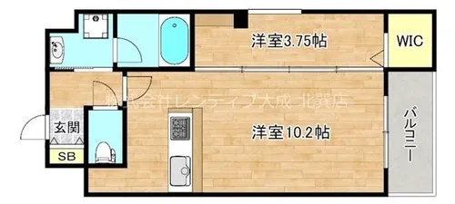 ベリーウェルⅢ【10階】の間取り