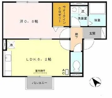 大阪府和泉市池上町2丁目【アパート】の間取り