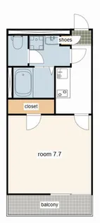 FORTUNA片田町【202号室】の間取り